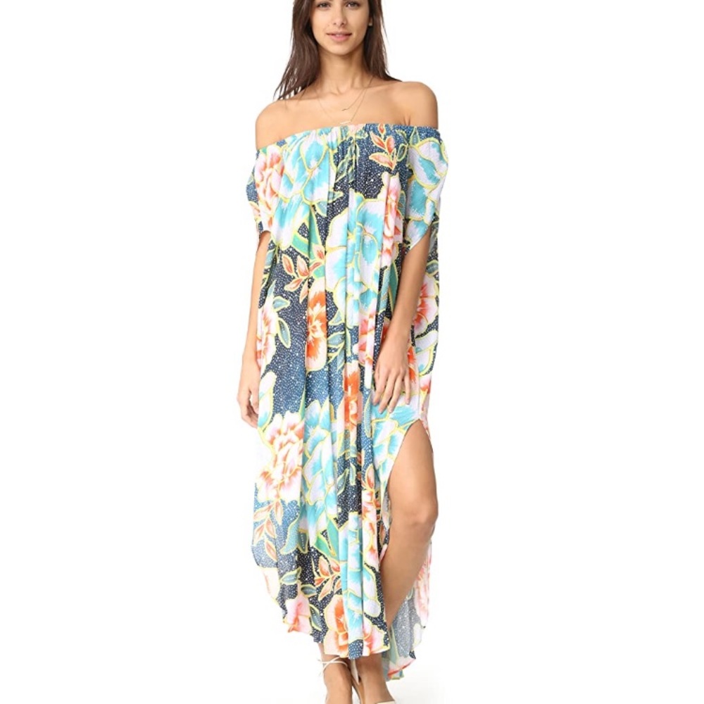 Mara Hoffman Off the Shoulder Cover Up Dress
